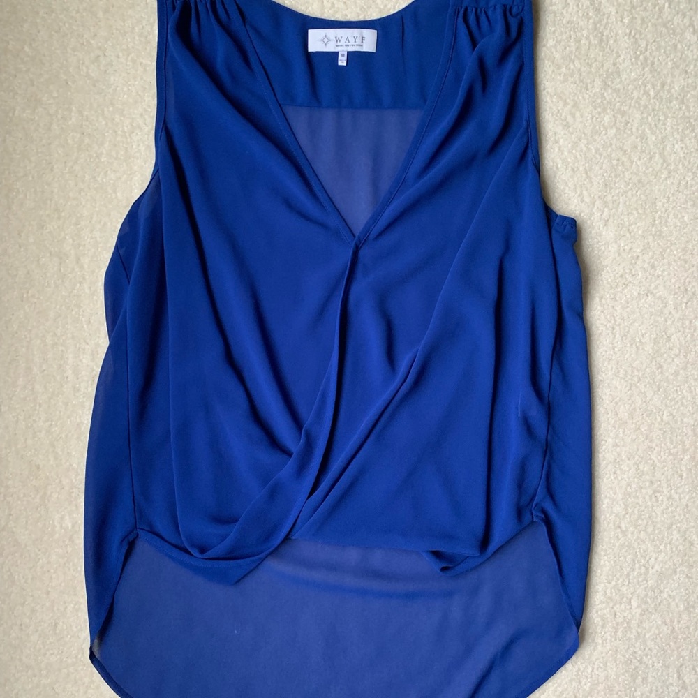 Gauzy Blue Blouse